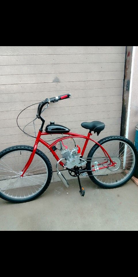 New 2 Stroke Motorized Bike 100cc.