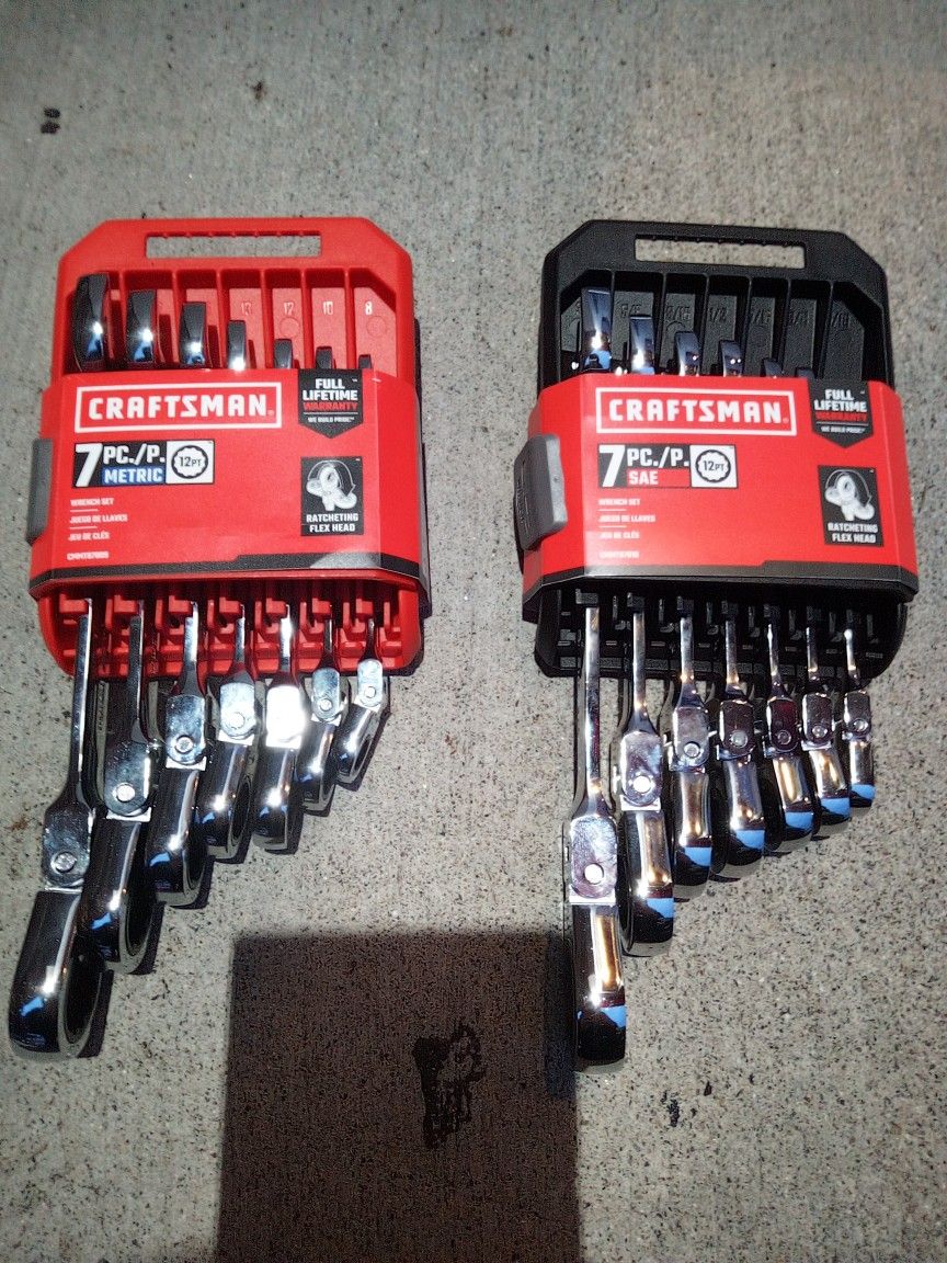 Craftsman Flex Head Ratcheting Wrenches 