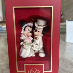 Lenox Disney Ornament Mickey And Minnie Wedding 