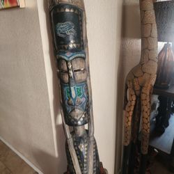 Large African Mask Beaded