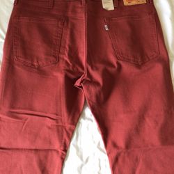 Levi Jeans Burnt Red Orange