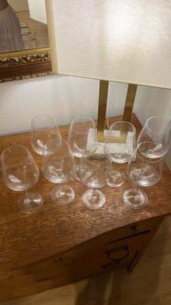 Stemmed wine glasses