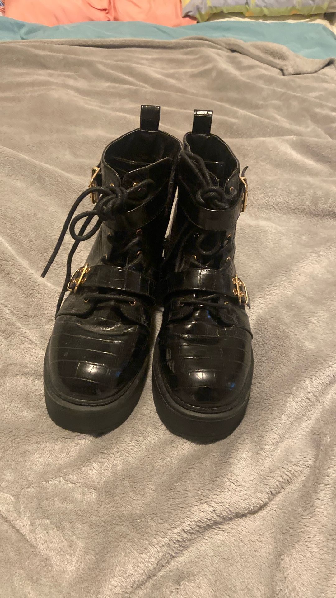 Forever 21 Black Boots Size 10