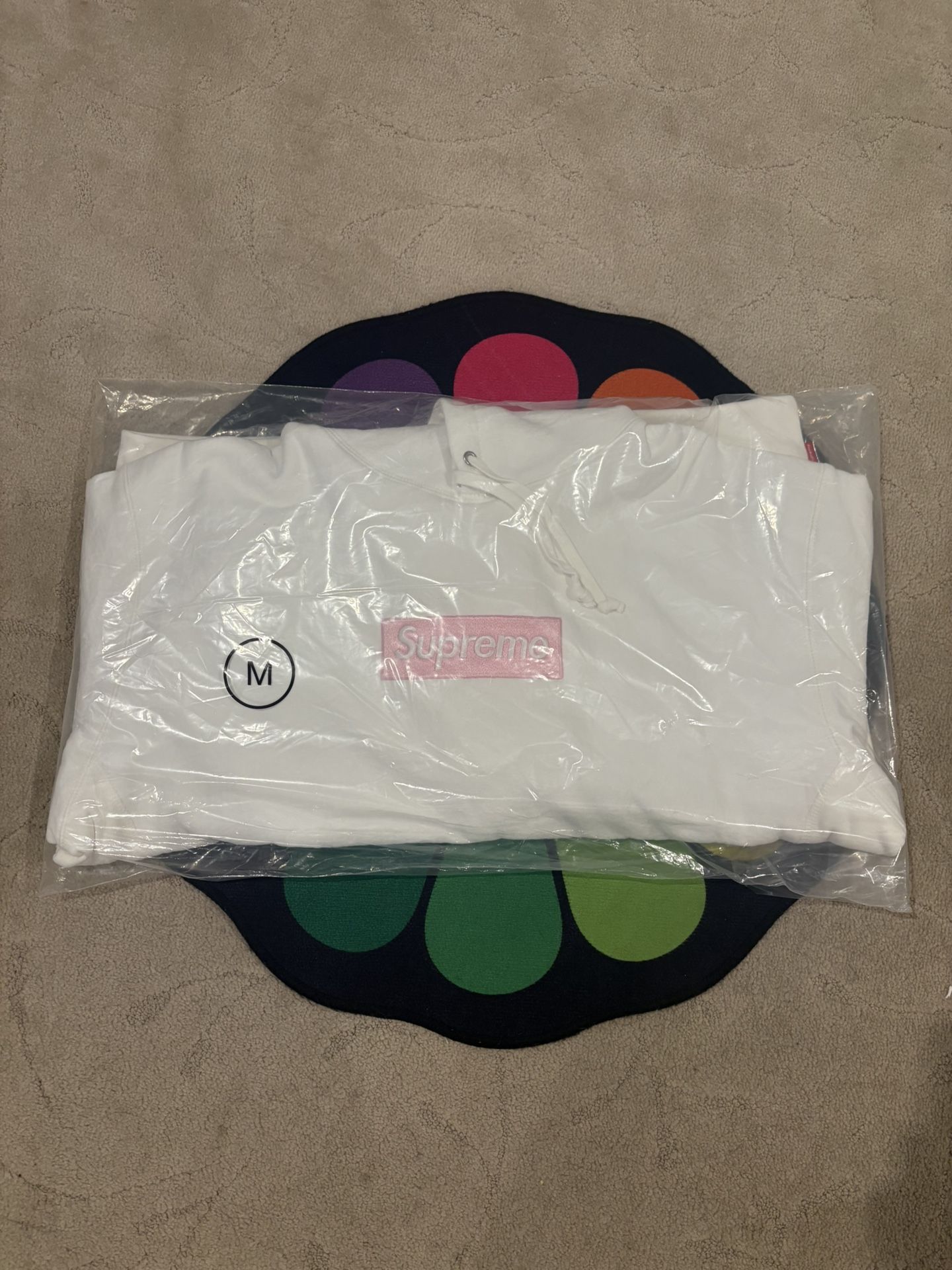 Supreme White Box Logo Hoodie FW25