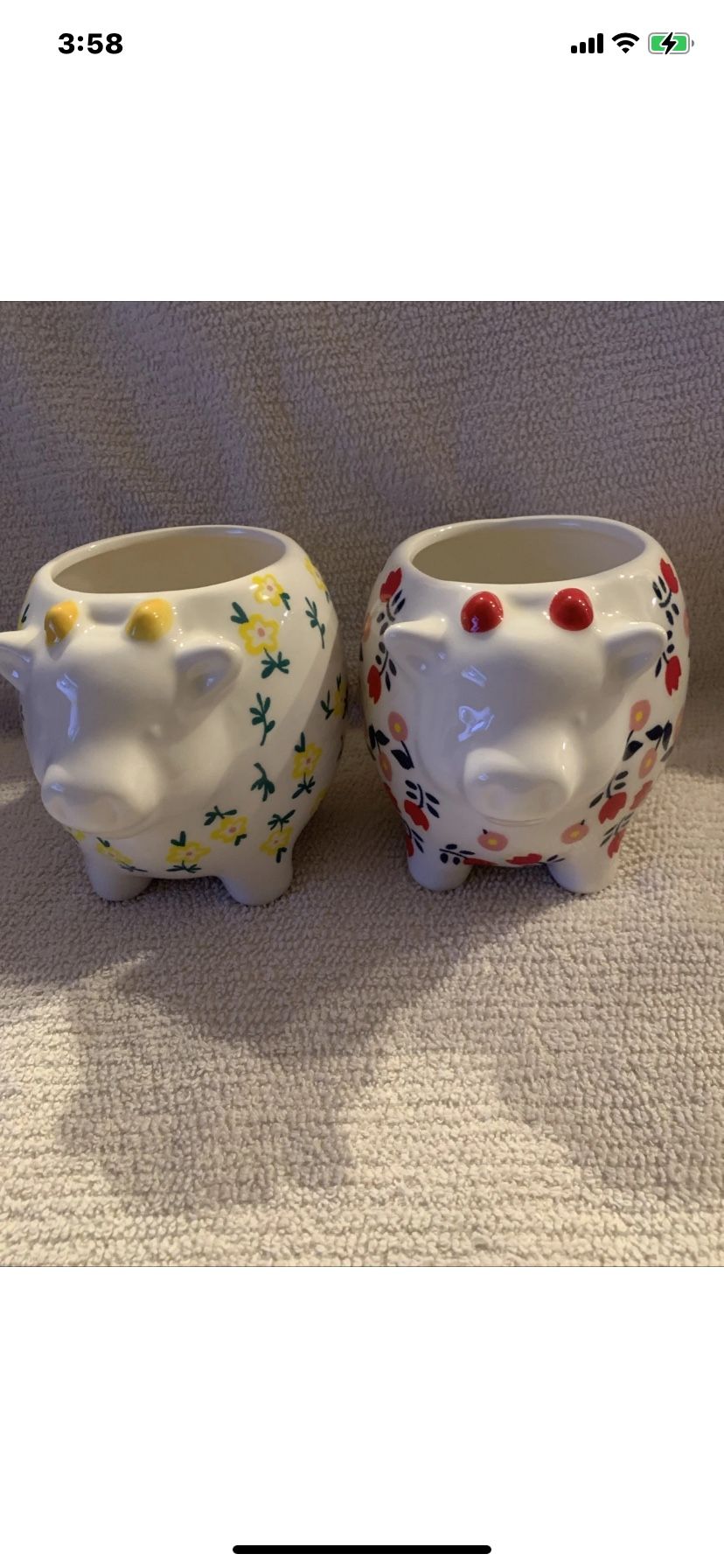EXTRA LARGE COW COFFEE MUGS