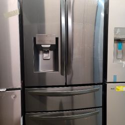 🚨New LG - 27.8 Cu. Ft. 4-Door French Door Smart Refrigerator Smart Cooling System  LMXS28626D