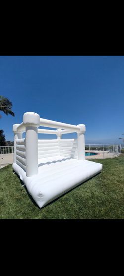 White bounce house