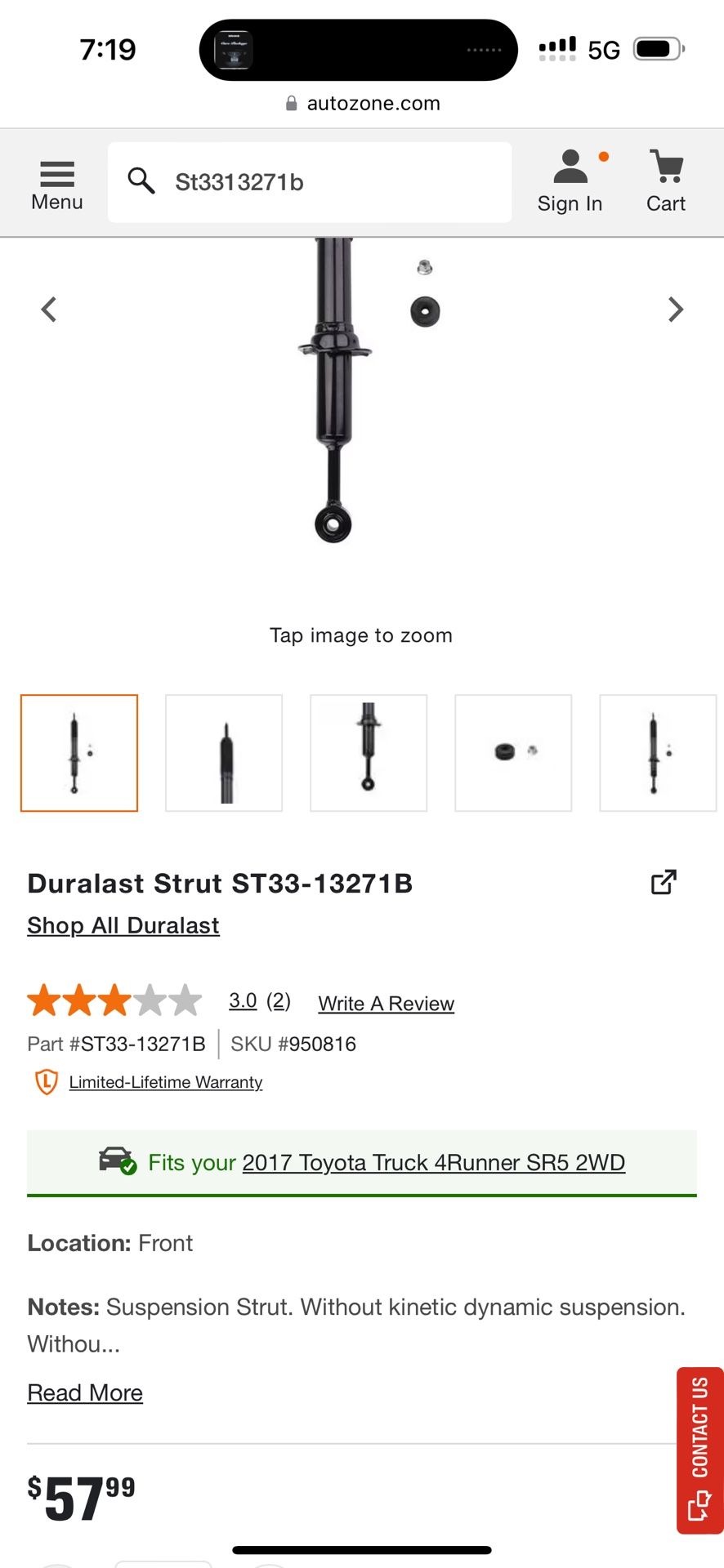 Toyota 4Runner Strut Assembly (BRAND NEW)