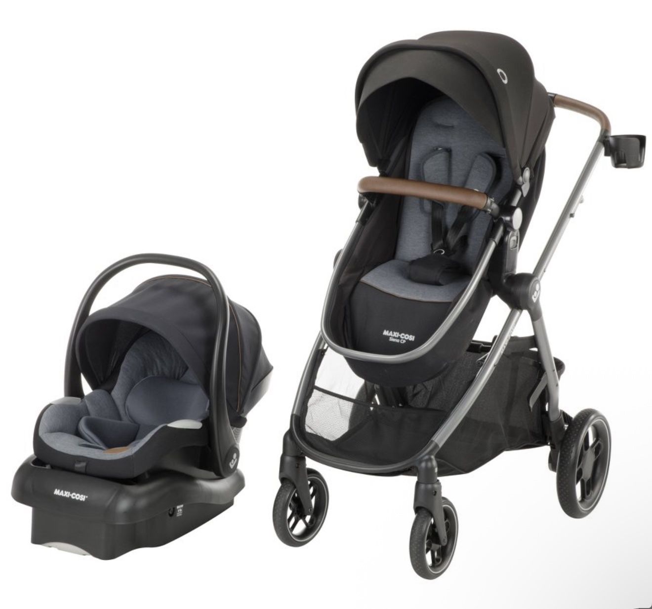 Maxi-Cosi Siena CP 5-in-1 Modular Travel System - Mystic Gray