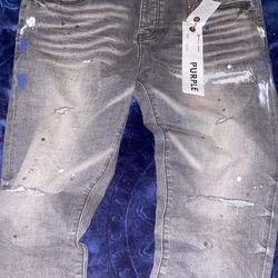 Purple jeans