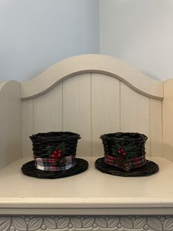 Christmas Wicker Pot Planters 🪴 