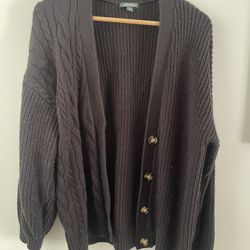 Wild Fable Women’s Black Cardigan, Size XL