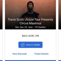Travis Scott circus maximus tour boston tickets