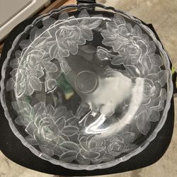 Decorative Flower Serving Platter 