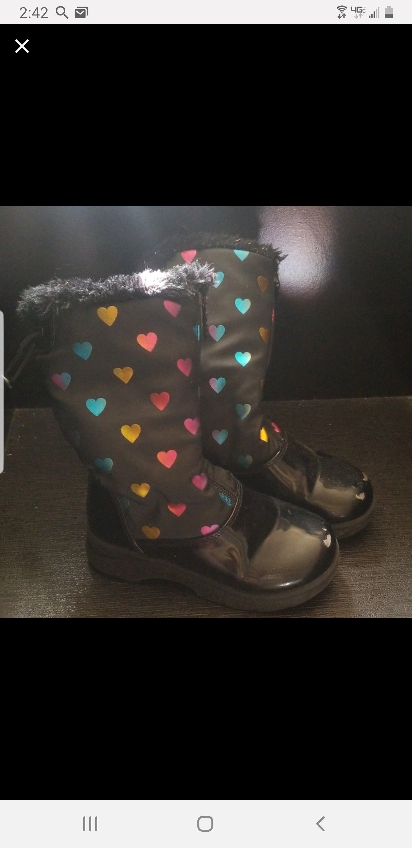 Little girls Snow boots size 11