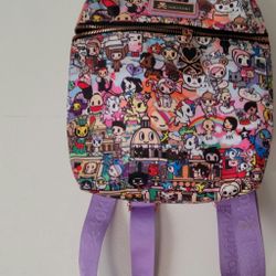 Tokidoki Roma Print Mini Backpack Hard To Find Rare Preowned Super Cute Unicorno