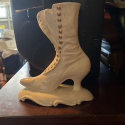 white boot home decoration 