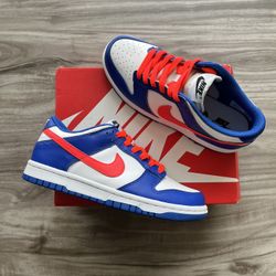 Nike Dunk Low White Crimsons Size 5Y/ 6.5 Women’s WORN ONCE