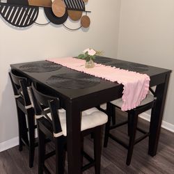 Dining table and chairs