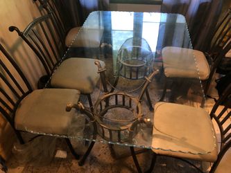 Glass Dining Room Table And Chairs