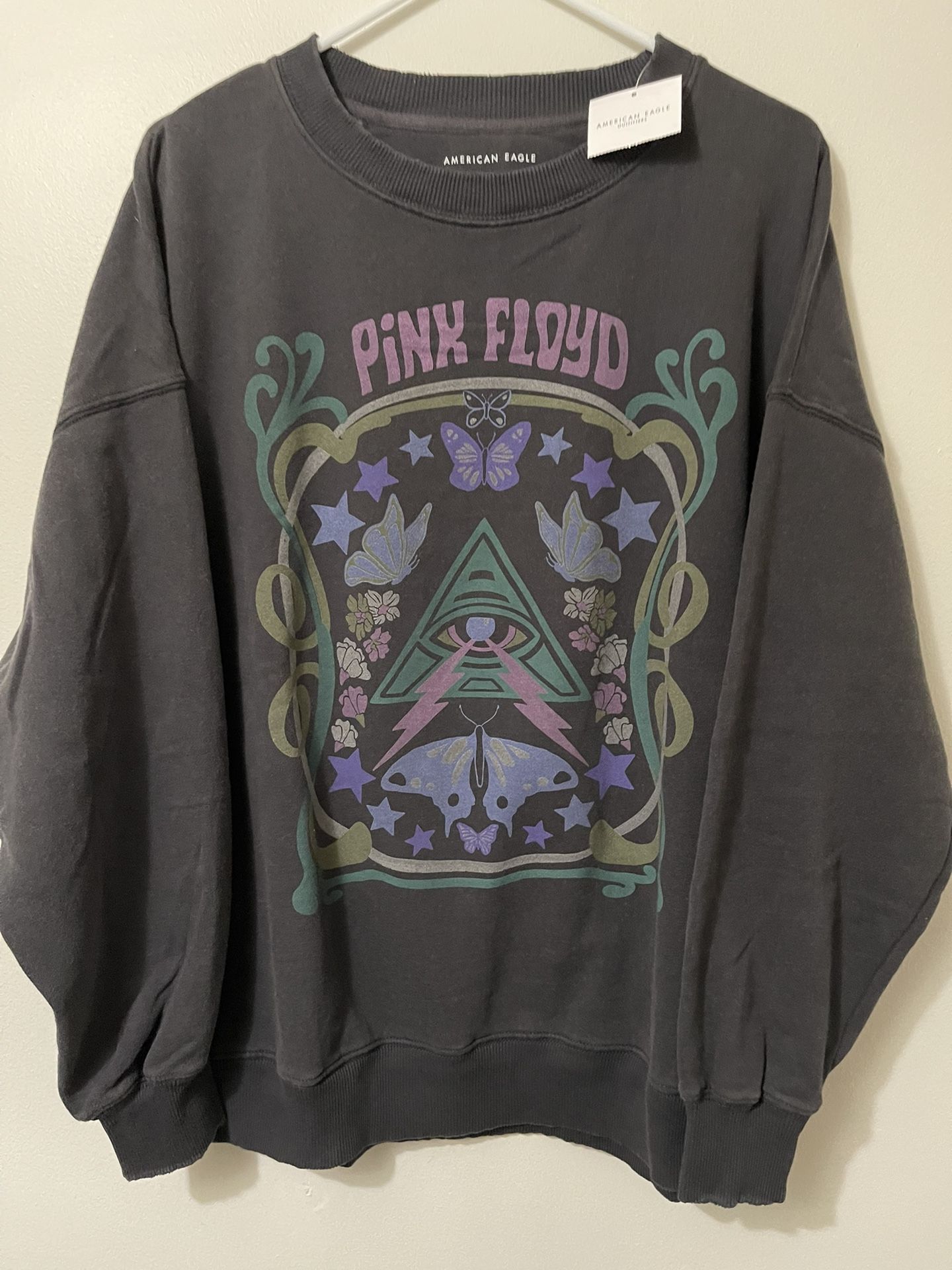 Oversized Pink Floyd Graphic Sweatshirt