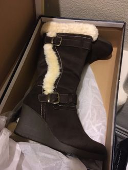 Canyon River Blues Brown Wedge Boot size 8