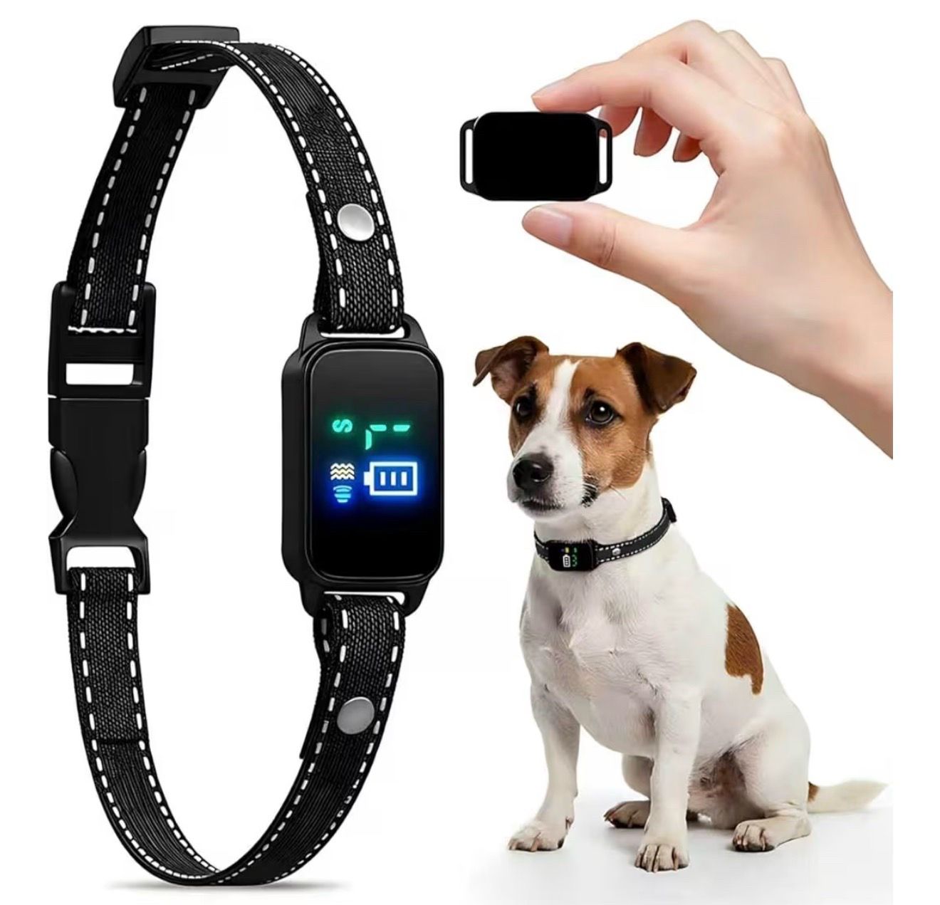 Dog Bark Collar Rechargeable Waterproof Anti Bark 5-60lbs 3 Modes