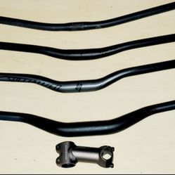 Mountain bike handle bars & 1 stem