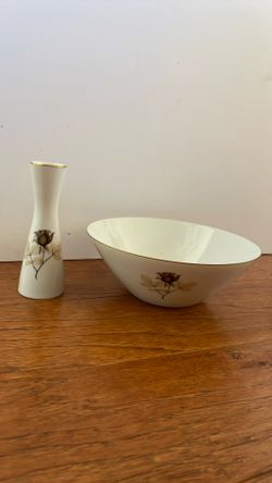 Porcelain Bowl & Vase