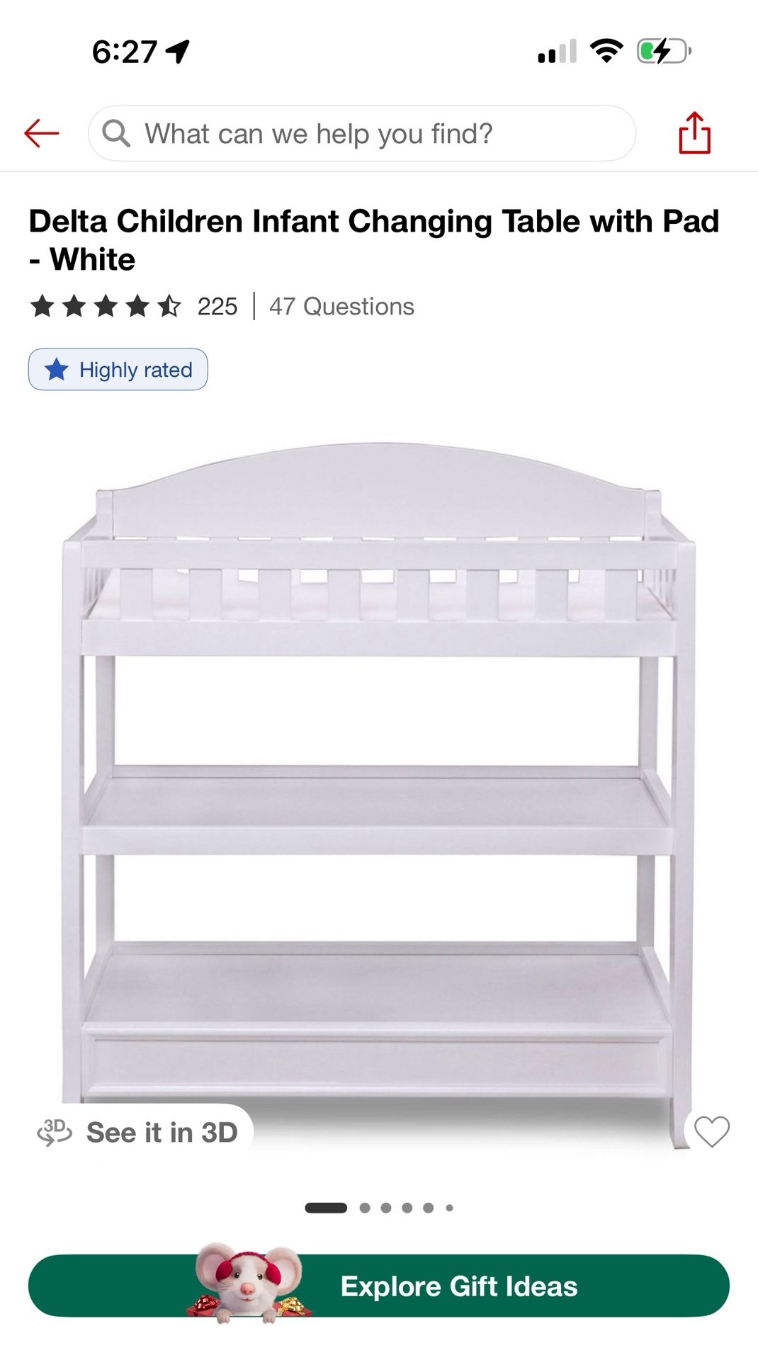 Diaper Changing Table