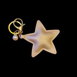 Gold Star Keychain Purse Bag Backpack Charm