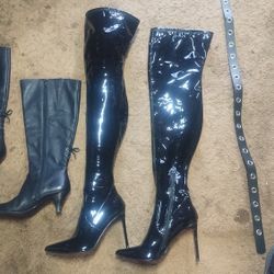 steve madden latex boots / highheels / lingerie