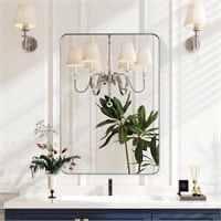 Brushed Nickel Mirror (New In Box Retail $100 Plus Tax)