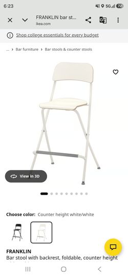 IKEA FRANKLIN Bar Stools/ Chairs - Set of 2 ($40)