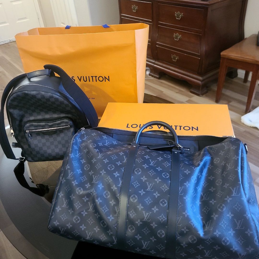 Louis Vuitton Blue Travel Luggage for sale