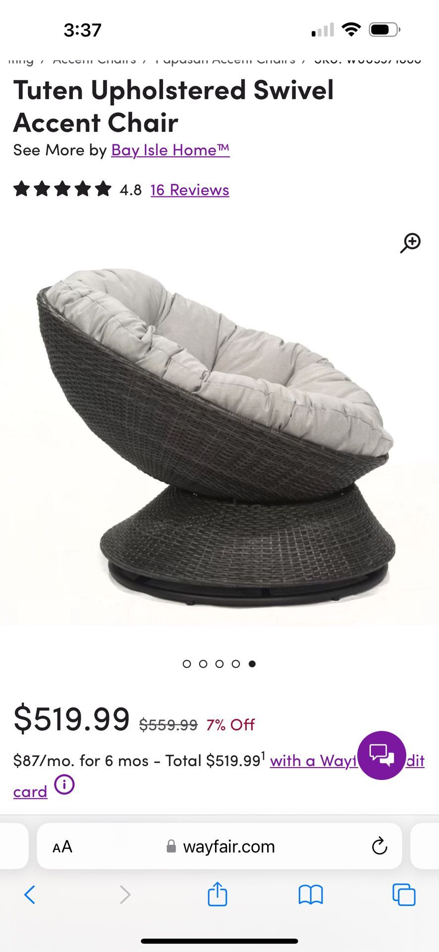 Accent Chair Outdoor