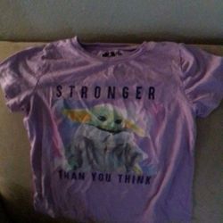 Star wars Baby Yoda Girls Shirt Xl