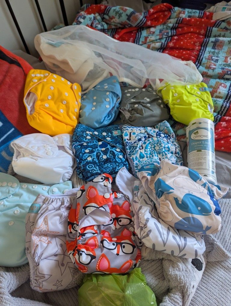 12 Cloth Diapers Never Used