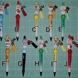 Back To School Teacher Beaded pens