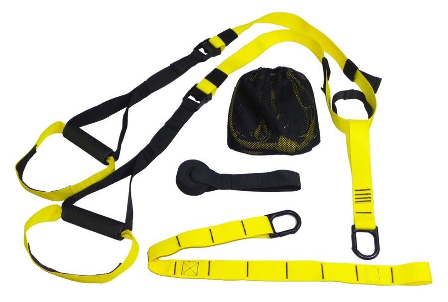 At Home Gym Training Band Strap Suspension Trainer Basic Kit Complete Full Body Workouts MMA Like TRX Bands