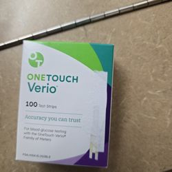 Test strips.
A hundred brand new
