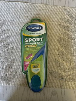 New Dr Scholls Sport Massaging Gel Advanced Shoe Insoles Women Size 6-10