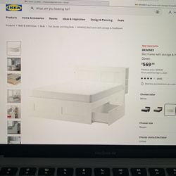 IKEA Queen Bed Frame With Storage 