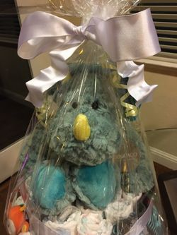 BABY BOY Diaper Cake - (Size Newborn Boy) Mother