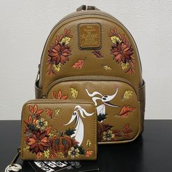 Disney The Nightmare Before Christmas Zero & Jack Fall GITD Backpack and Wallet