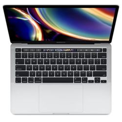 Apple MacBook Pro 13" with Touch Bar, 10th-Generation Quad-Core Intel Core i7 2.3GHZ, 32GB RAM, 512GB SSD, Silver (Mid 2020)