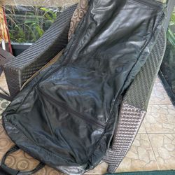 Organic Kid Leather Garment Bag