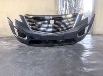 Complete Front Bumper Assembly With Grille & Bezel Trim Pieces For 2017 2018 2019 Cadillac XT5 2020 2021 2022
