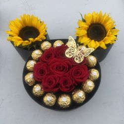 Mickey Mouse Rose Arrangement 