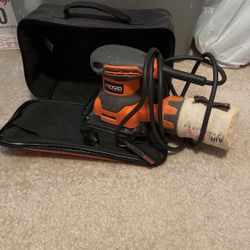 RIDGID ELECTRIC SANDER WITH BAG